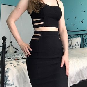 Fashion Nova Skirt-Top Set